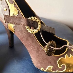 Steam punk themed high heels